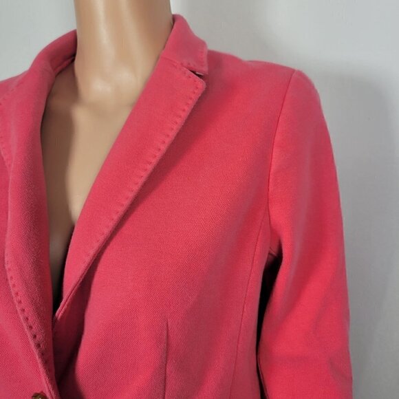 Talbots Women's Aberdeen Pink Blazer & Floral Skirt Suit Set Both Size 10 - Picture 3 of 16